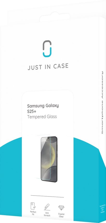 Just in Case screenprotector geschikt voor Samsung Galaxy S25 Plus - Screenprotector Gehard Glas
