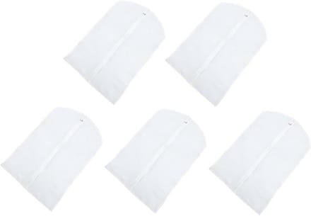 Kledinghoezen - Garderobehoezen - Kleding Opbergen - Stofdicht Ontwerp - 5 Stuks - Wit
