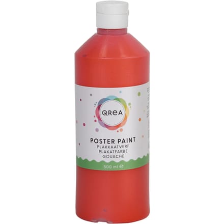 Plakkaatverf Qrea lichtrood 500ml
