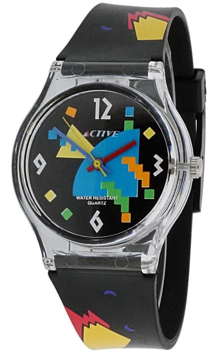 Active ACT-013 Horloge - Kunststof - Zwart - Ø 35 mm