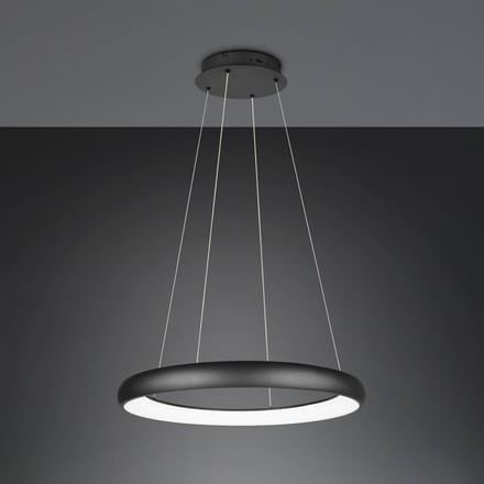 Trio Lighting Hanglamp Cardona, Ø 75 cm, zwart, CCT, metaal