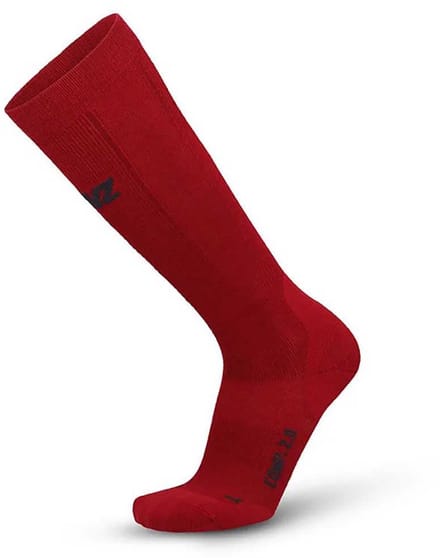 Lenz Compression 2.0 Merino skisokken rood