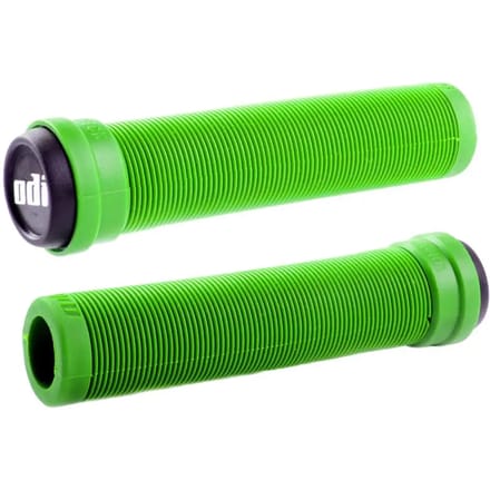 Merkloze Fiets Handvatten 135mm Groen Soft Grip met Stuurdopjes