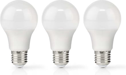Nedis LED-Lamp E27 - A60 - 4.9 W - 470 lm - 2700 - Warm Wit - Retrostijl - Frosted - 3 Stuks