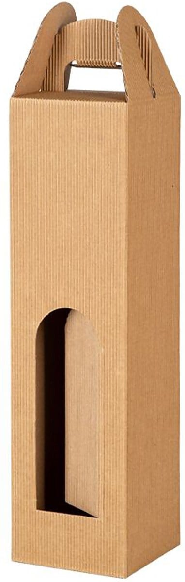 Wijndoos in Open Golf voor 1 Fles 9x9x33 cm