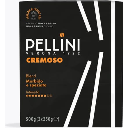 Pellini Cremoso gemalen 2x250g Moka & Filter
