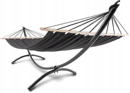 Tuin Hangmat - Relaxstoel Buiten - Ontspannen in de tuin - Met stevig frame - 280 cm - Bruin