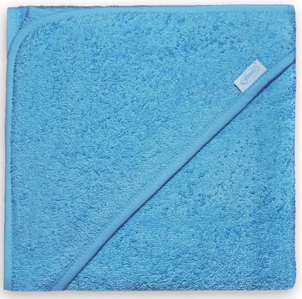 Funnies Badcape | Blauw | 80x80 cm | 100% Katoen | Badstof