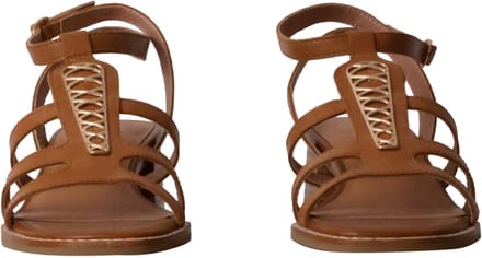 Leren sandalen met hak, model Catalina