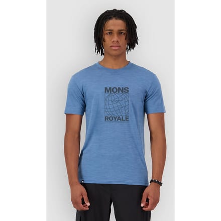 Mons Royale Zephyr Merino Tencel Tech Shirt blauw