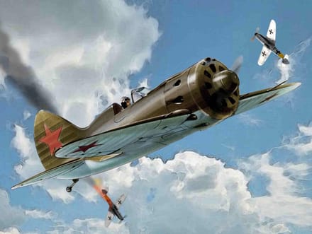 Modelbouwkit Sovjet Vliegtuig I-16 Schaal 1:144 - Snap-Fit