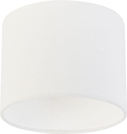 QAZQA cilinder wit - Lampenkap - Ø 18 cm - Wit -