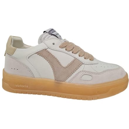 VICTORIA Platino Leren Dames Sneakers - Platino - 37