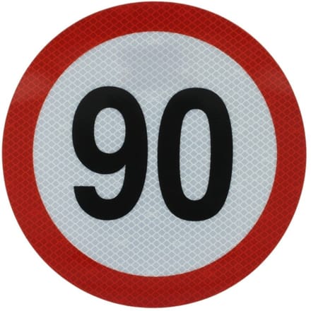 Snelheidssticker 90km/h CARGOPARTS CARGO-T009