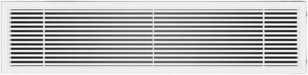 Ventilatierooster - Luchtuitlaat Kap - Ventilatie Regelen - Verstelbare Bladen - 104 x 34 cm - Wit