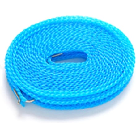 Corde à linge 8 mètres, coupe-vent, stable, en nylon, installation sans perforation, pour le linge bleu