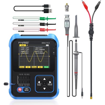 3in1 Digitale Oscilloscoop Transistor Tester Functie Signaalgenerator Meter Handheld Oscilloscoop high configuration veelkleurig