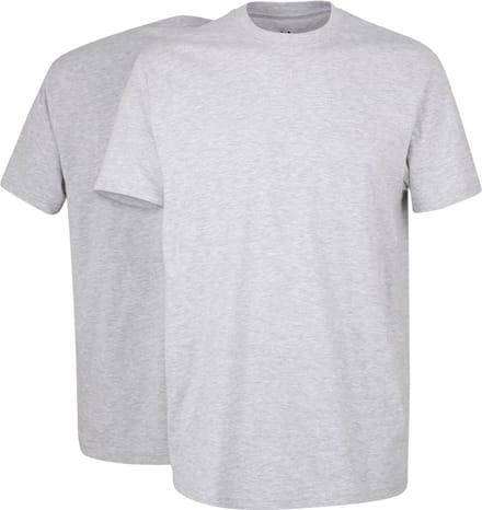 Gotzburg heren T-shirts regular fit O-hals (2-pack) - grijs
