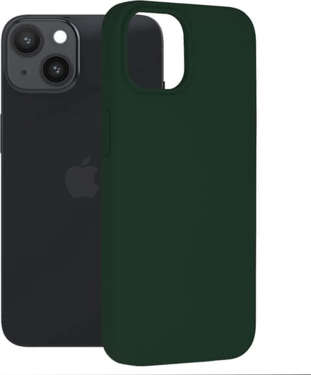 Techsuit - Soft Edge Silicone - iPhone 14 - Dark Green
