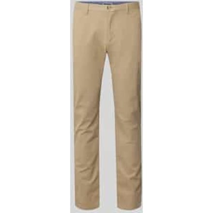 Nauwsluitende Chino met recht silhouet en middelhoge taille