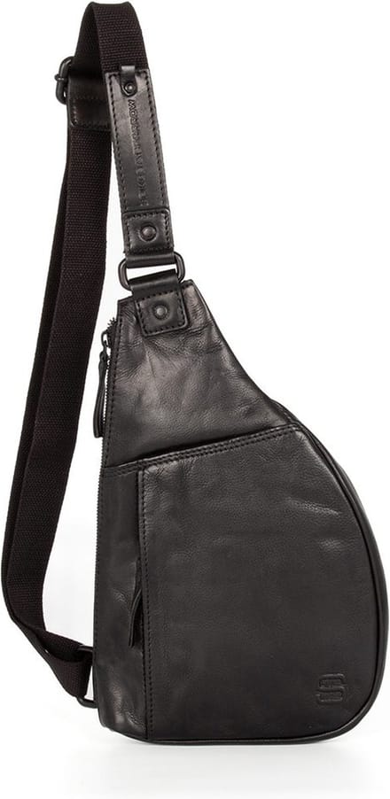 Leren Slingbag - Jamie - Zwart