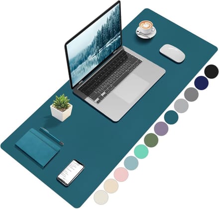 Groot Bureau Onderlegger Turquoise 100x40 cm - Bureau Beschermer en Muismat