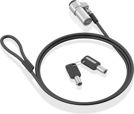 Veiligheidskabel Aisens ASLK-D45K06-BK Zwart 1,5 m