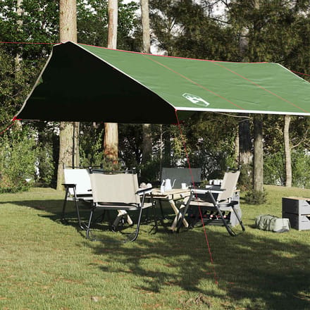 vidaXL - Kampeerluifel - waterdicht - 420x440 - cm - groen