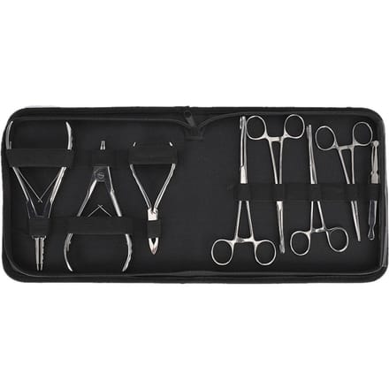 8 stuks Professionele Roestvrijstalen Body Piercing Instrumenten Kit Gereedschap Body Art gray
