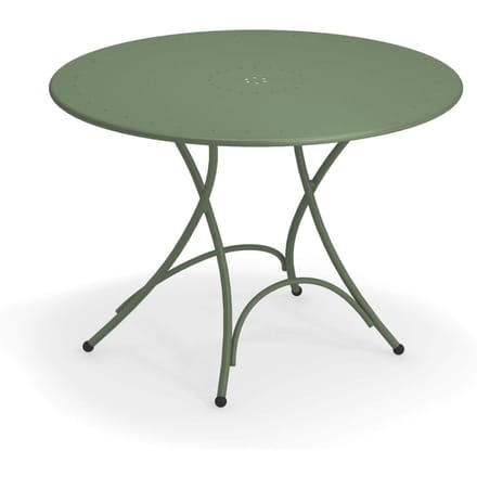 Emu Pigalle klaptafel - rond - militairgroen