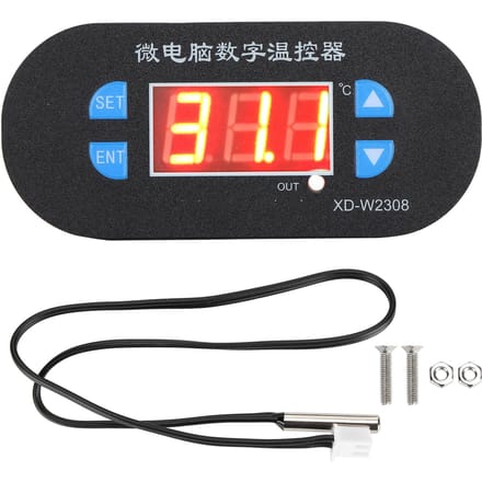 Incubator Digitale LED Temperatuurregelaar ?55?120 celsius Thermostaat 10A 1 Relais DC12V red