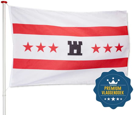 Drentse Vlag Drenthe 100x150cm - Premium Kwaliteit - Geschikt voor buiten