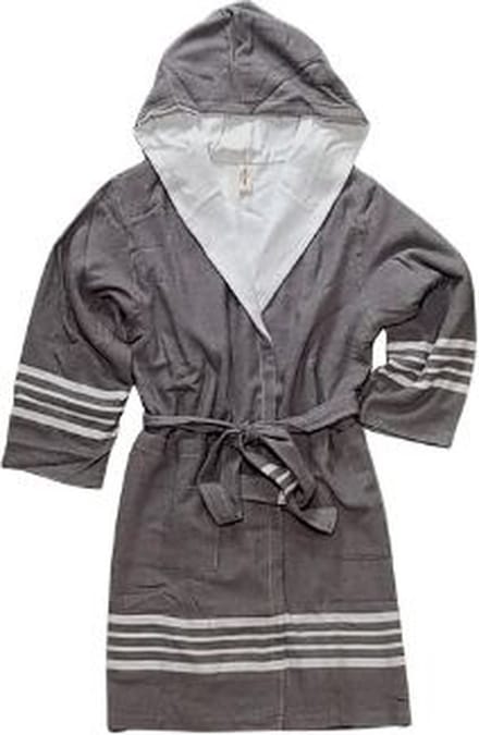 Gevoerde Hamam Badjas Sun Dark Grey