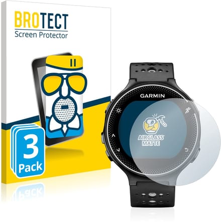 BROTECT - Screenprotector voor Garmin Forerunner 230 - Folie Beschermfolie Beschermglas matte 3 Stuks