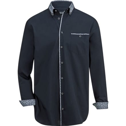 Babista herren Overhemd - 41/42 - donkerblauw - Plus Size