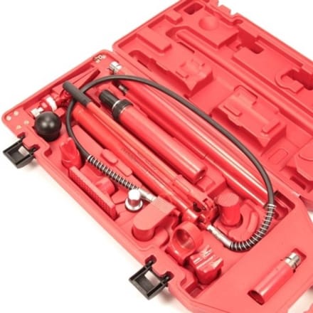 Benson Hydraulische uitdeukset - 10 ton - met koffer - 62 MPA - compleet met accessoires