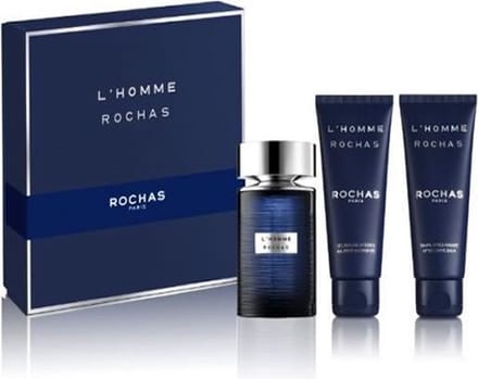 Rochas L\'homme De Rochas Eau De Toilette Spray 100ml Set 3 Pieces 2020