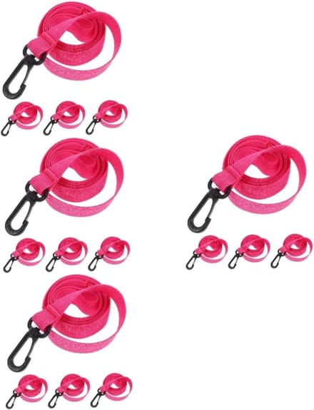 Kinderwandellijnen - Veiligheidstouw - Veilig Wandelen - Elastisch Ontwerp - 4 Sets - Roze