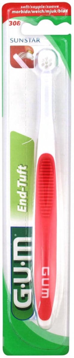 GUM Monotouffe Tandenborstel 308 (Kleur : Rood)