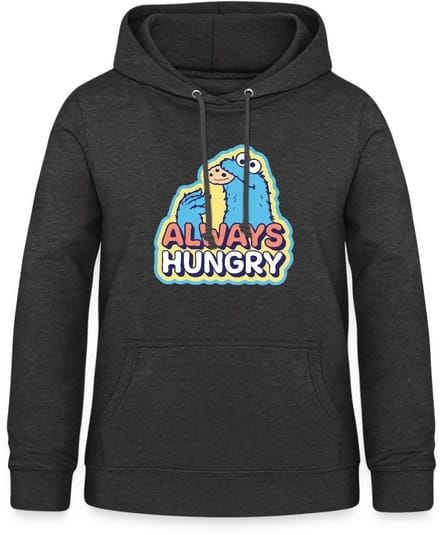 Sesamstraat Koekiemonster Altijd Hongerig Hoodie Dames