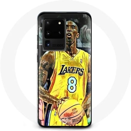 Coque pour Samsung Galaxy S20 Ultra Kobe Bryant Dunk lakers 8 NBA Noir