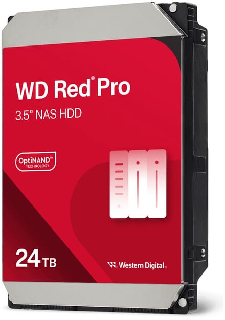 WD Red Pro - 24TB - Harde schijf - 241KFGX - SATA-600 - 3.5" - 24TB - Harde schijf - WD241KFGX - SATA-600 - 3.5"