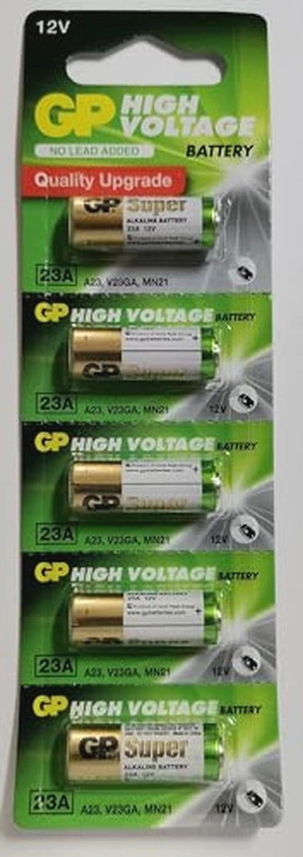 Alkaline Batterijen - 12 Volt - Apparaten Voeden - Kwikvrij - 5 Stuks - Zilver