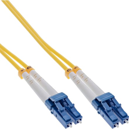 InLine LC Duplex Optical Fiber Patch kabel - Single Mode OS2 - geel / LSZH - 3 meter