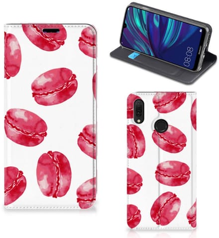 Huawei Y7 hoesje Y7 Pro (2019) Flip Style Cover Pink Macarons