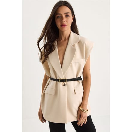 Gevoerde Oversized Vest