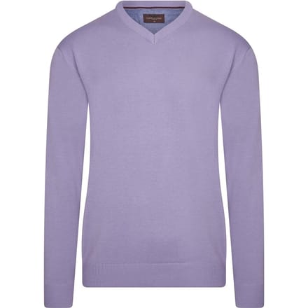 Cappuccino Italia - Heren Trui Pullover Salerno - Paars - Maat S