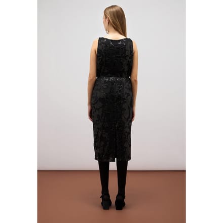 Oltre Tulle And Sequin Pencil Skirt Black Größe: M | Midiröcke Outlet | Damen | Schwarz