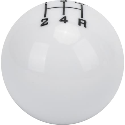 M12x1.25 Pommeau de Levier de Vitesse 5 Vitesses Résistant à l'Usure avec 3 Adaptateurs Accessoire Automobile Universel blanc