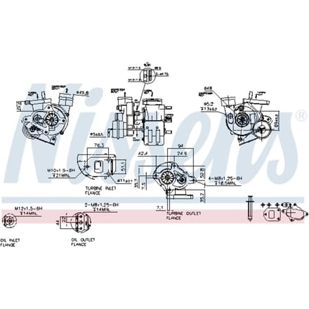 Supercharger, drukvulling NISSENS 93027